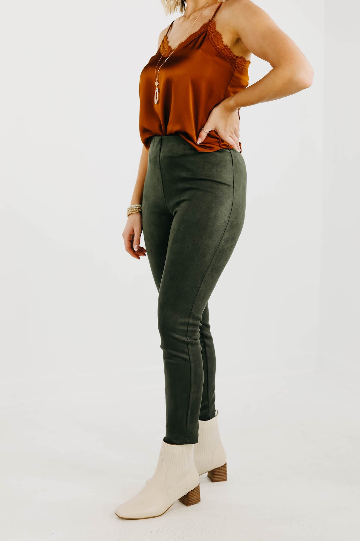The Hope Faux Suede Pants FINAL SALE