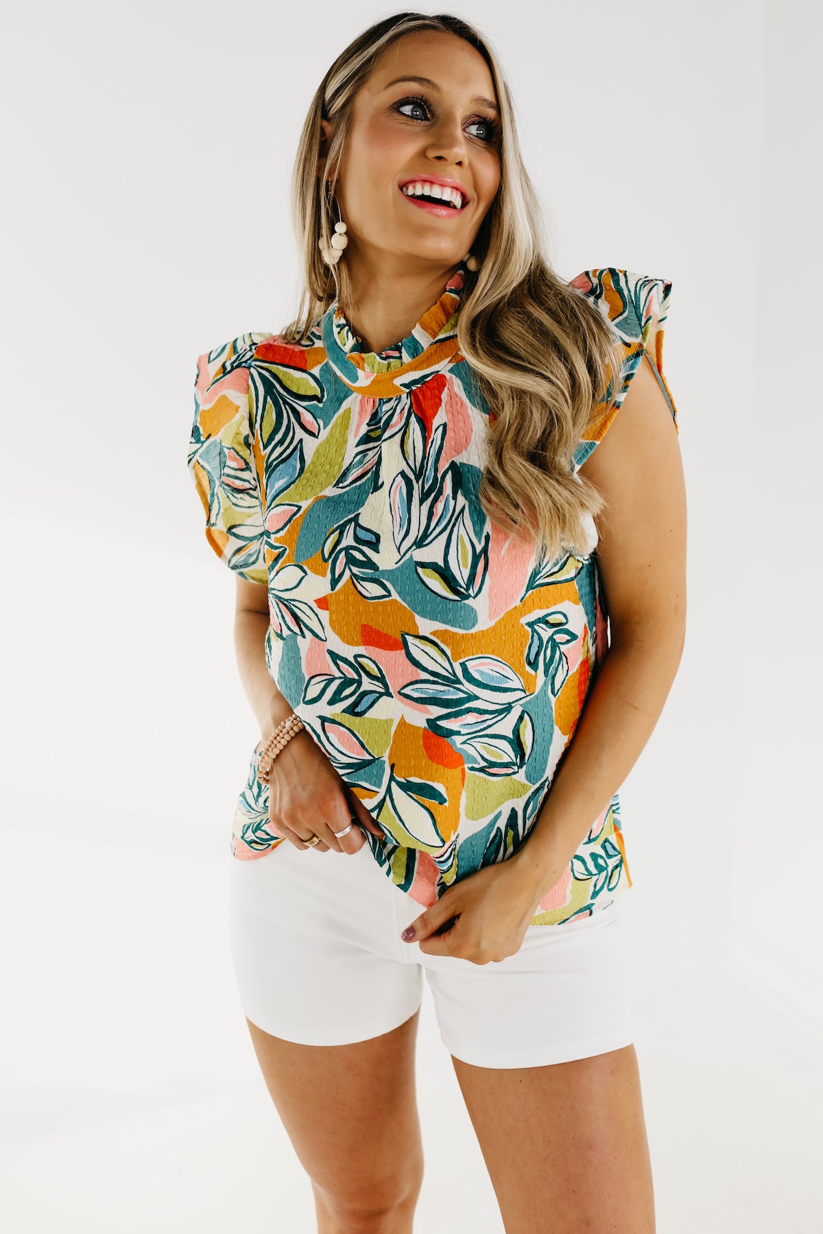 The Eliana Flutter Sleeve Top - FINAL SALE