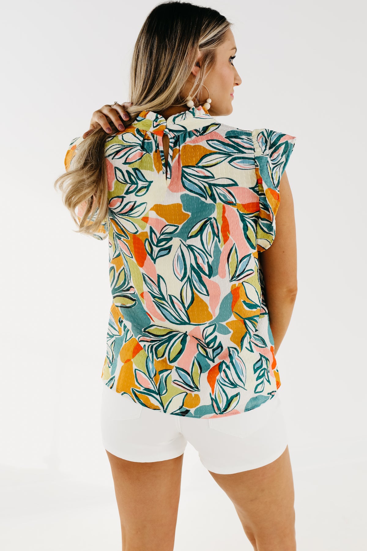 The Eliana Flutter Sleeve Top - FINAL SALE