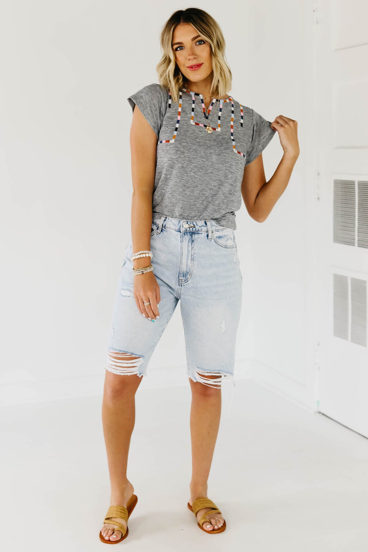 The Misha Embroidered Top