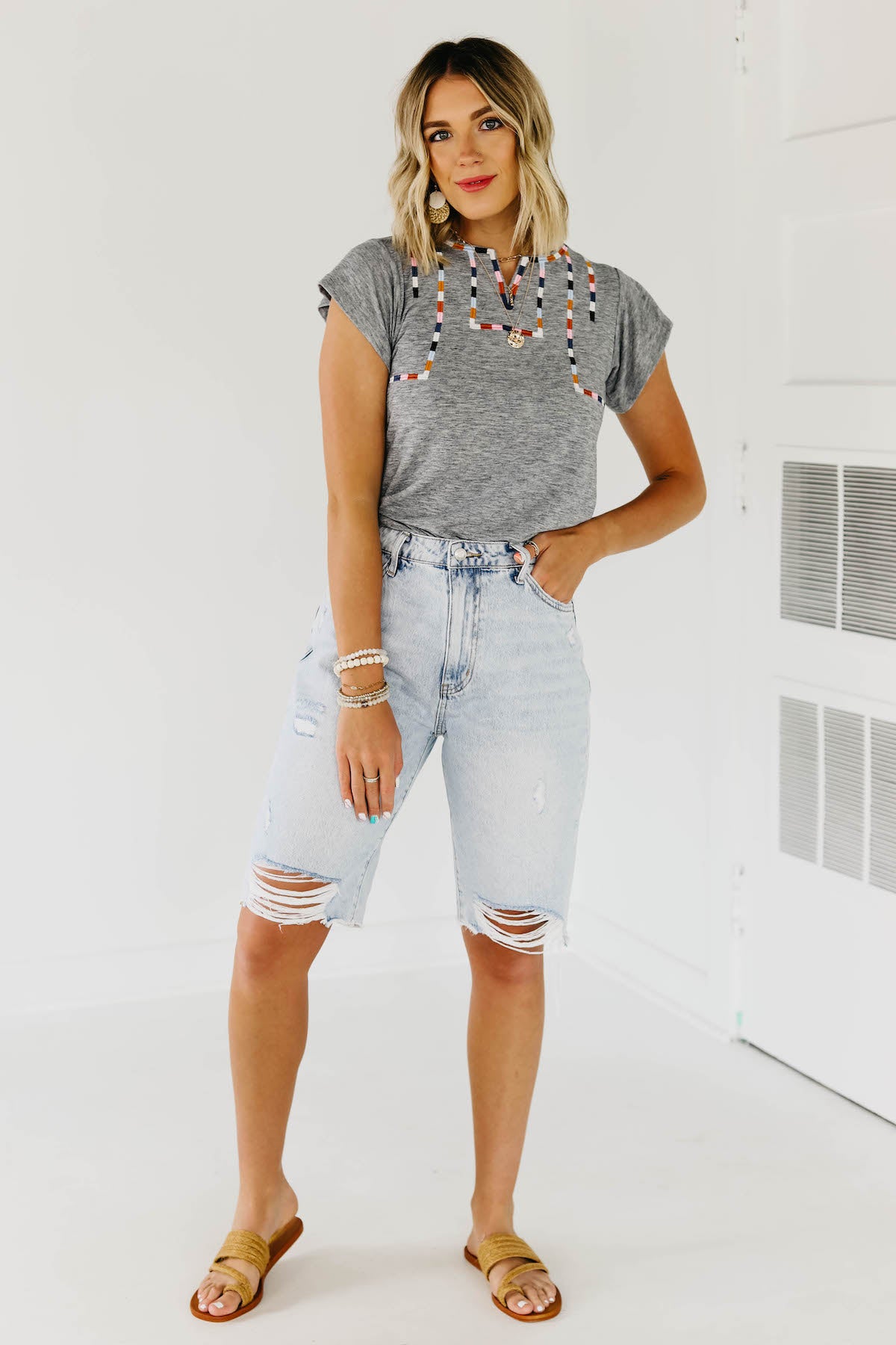 The Misha Embroidered Top