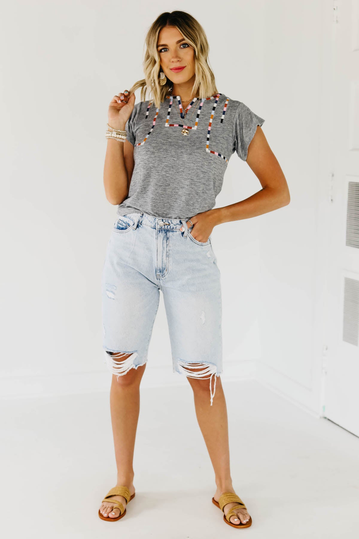 The Misha Embroidered Top