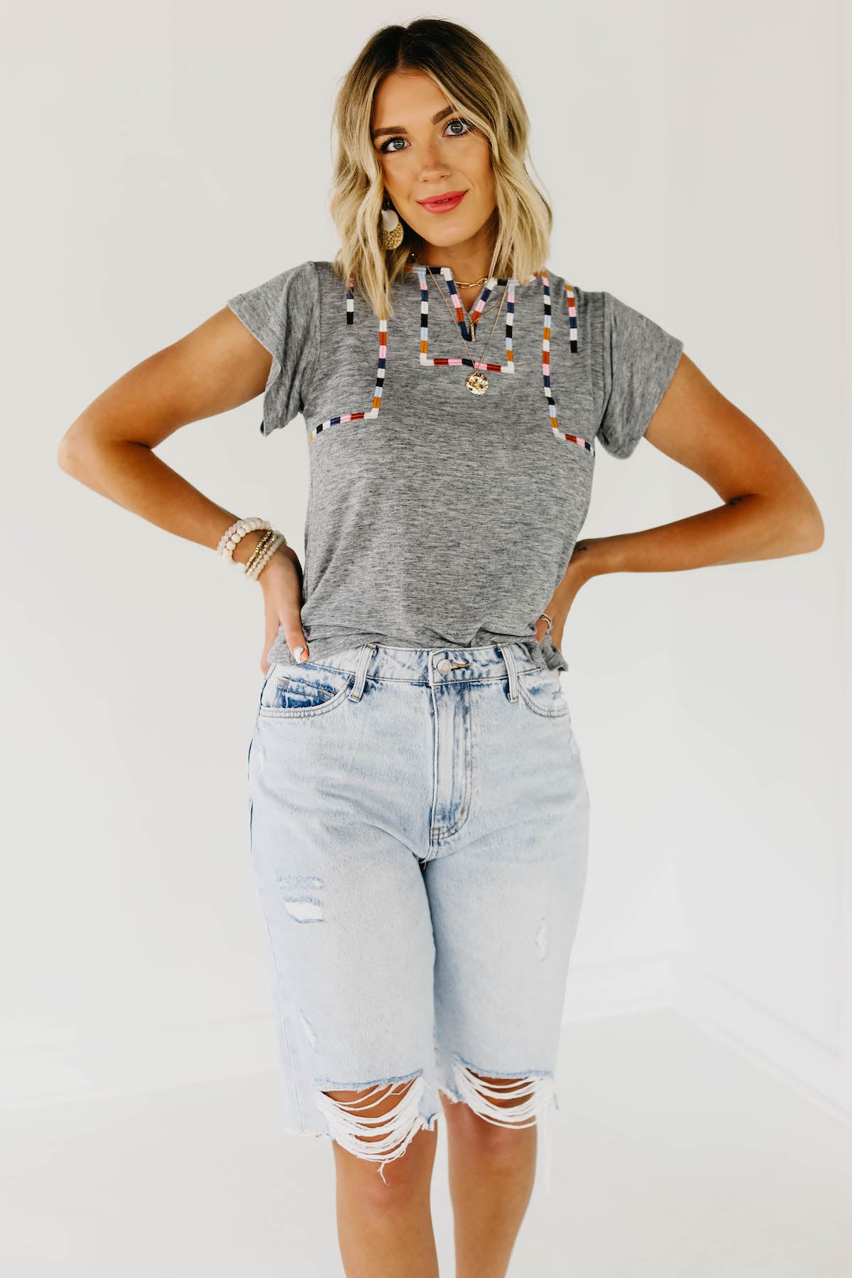 The Misha Embroidered Top