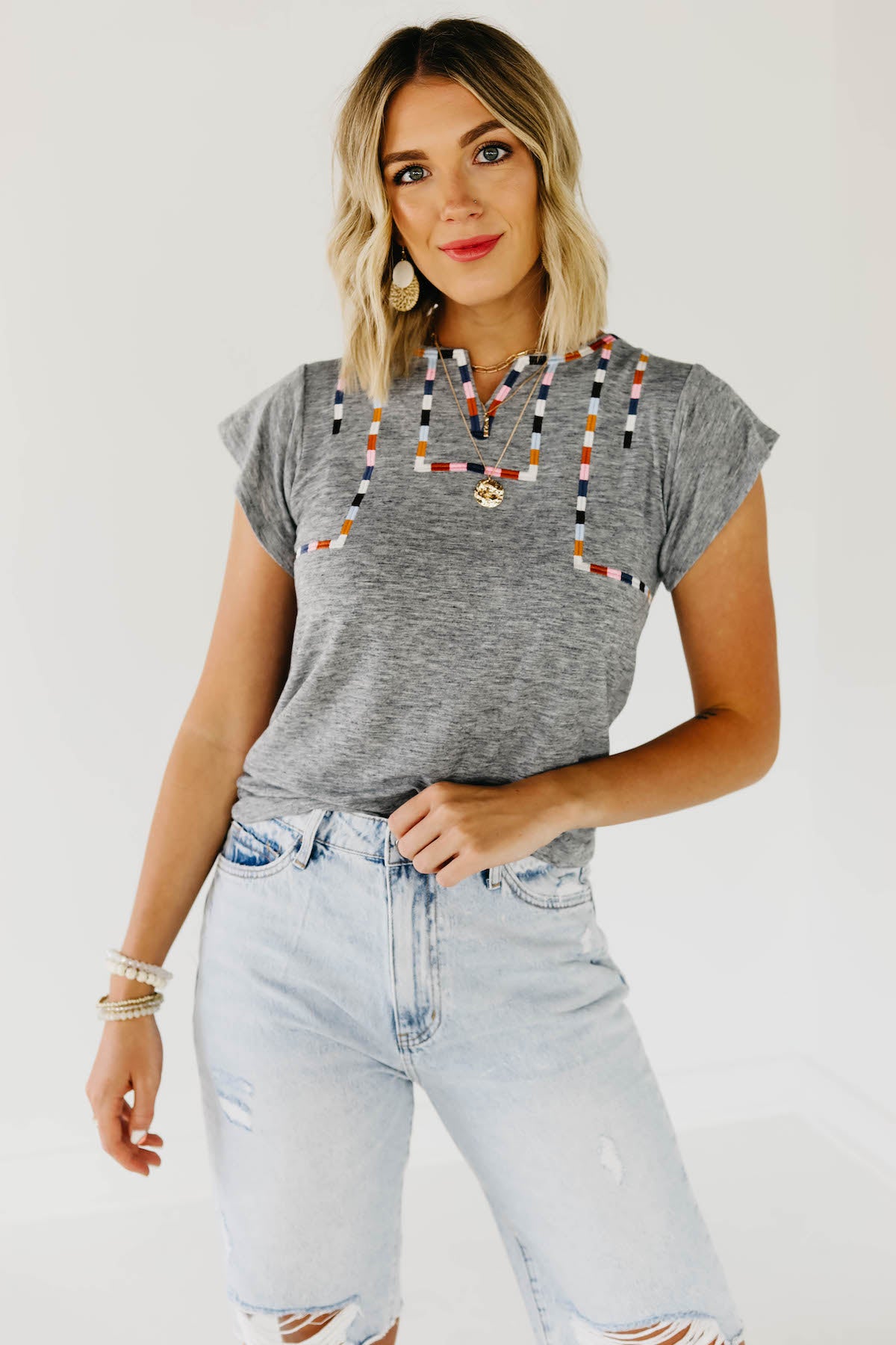 The Misha Embroidered Top