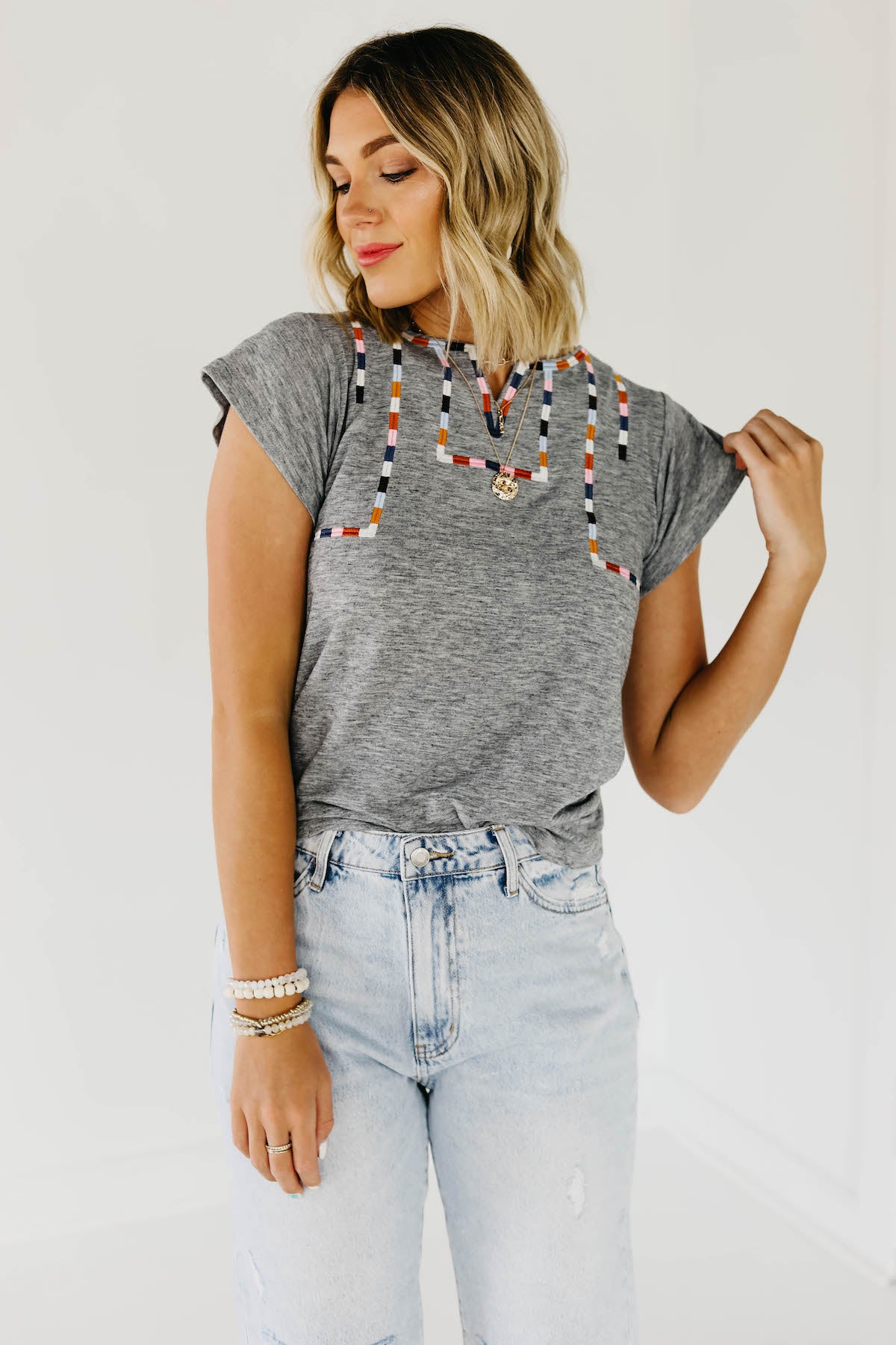 The Misha Embroidered Top