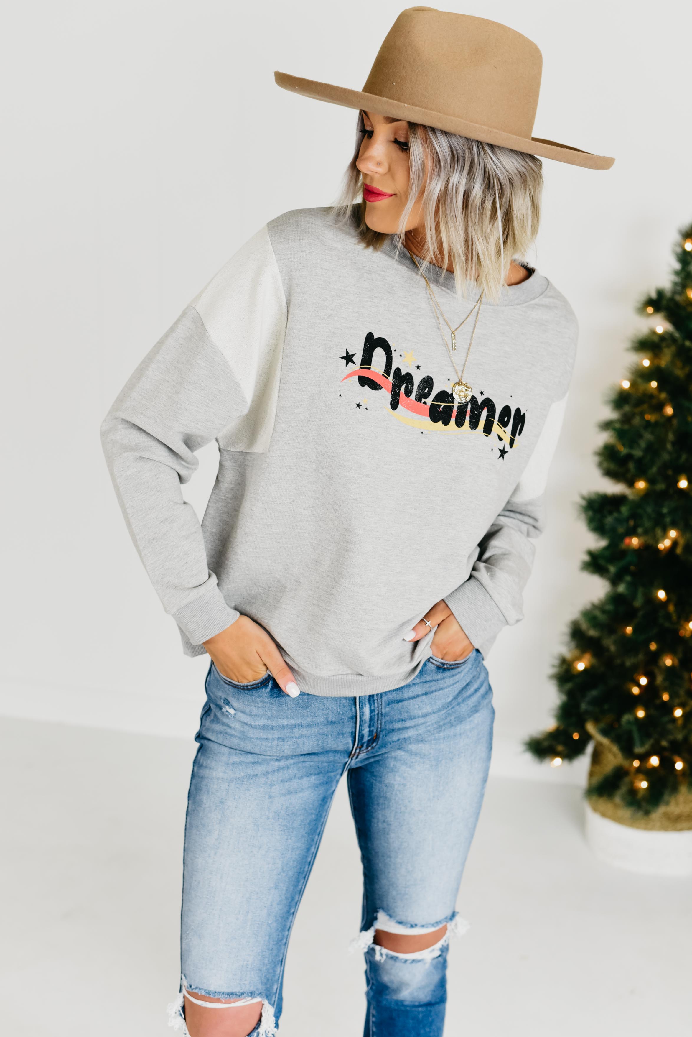The Dreamer Sweatshirt - Heather Grey