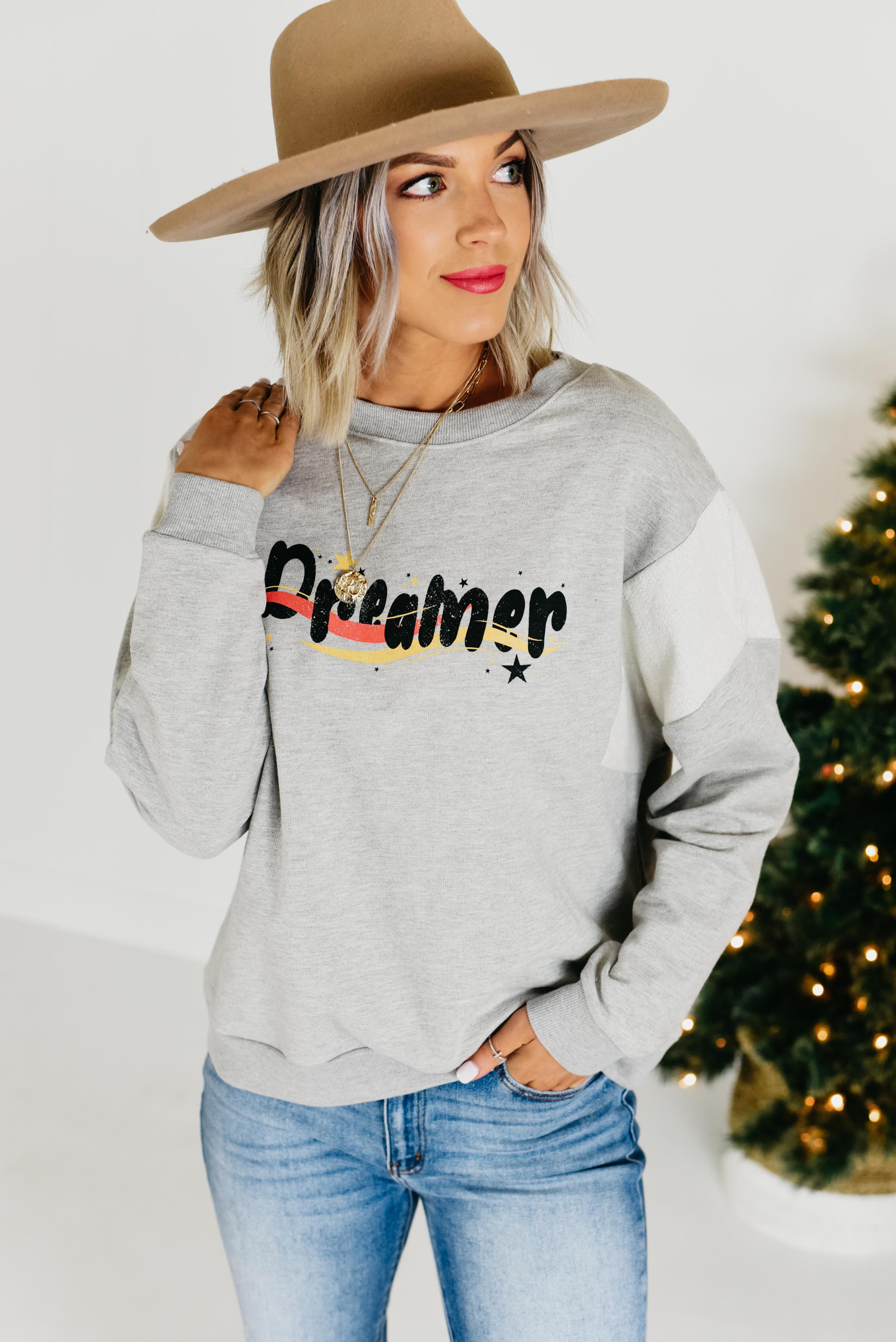 The Dreamer Sweatshirt - Heather Grey