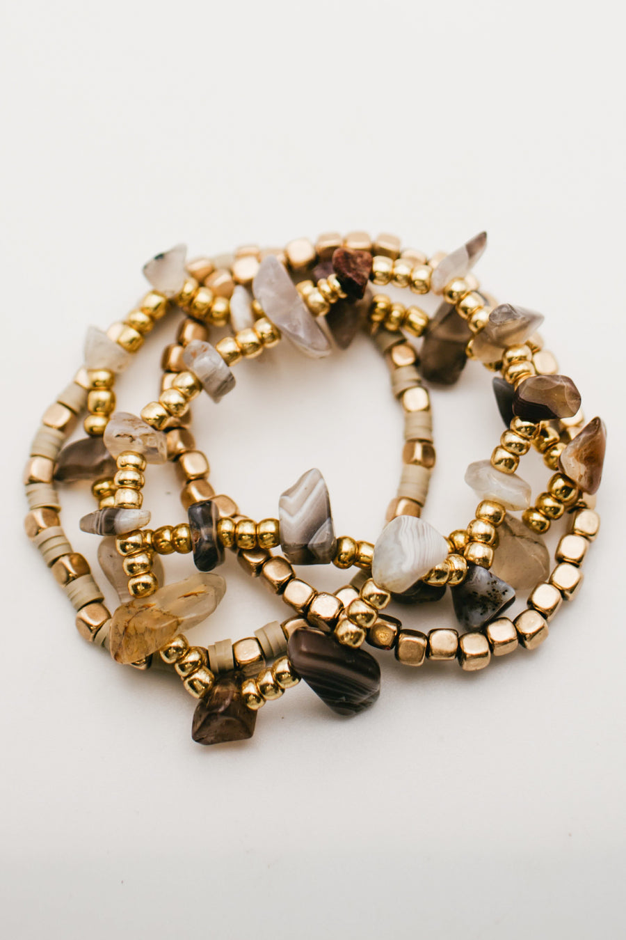 The Sadey Stone Bracelet Set