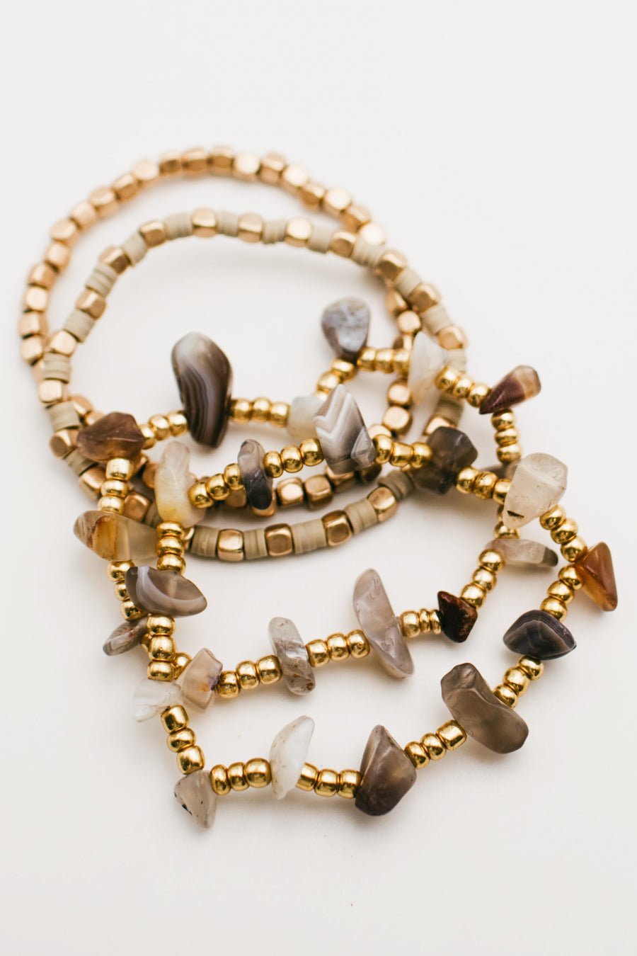 The Sadey Stone Bracelet Set