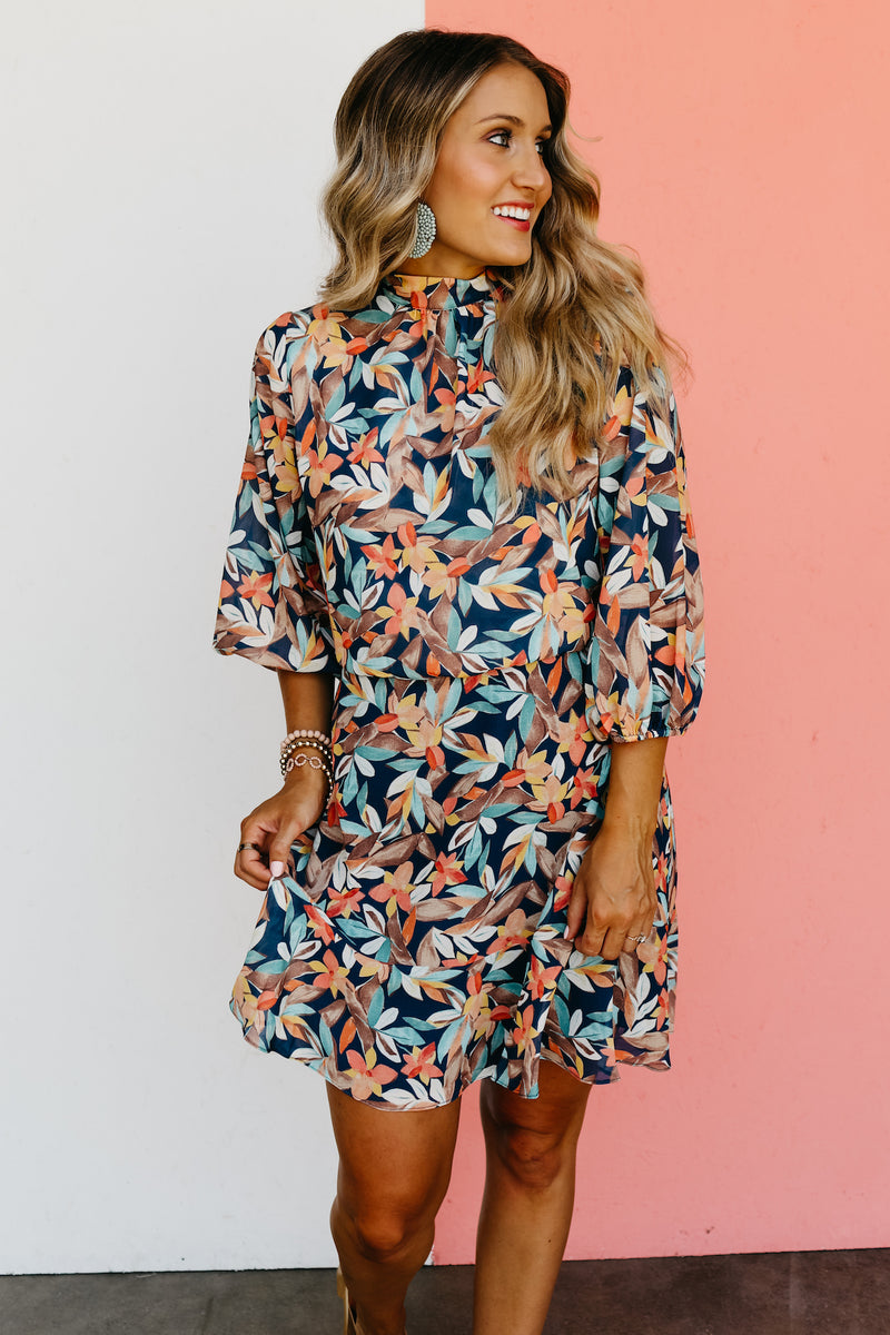 The Baylee Sheer Floral Midi Dress