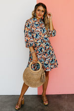 The Baylee Sheer Floral Midi Dress