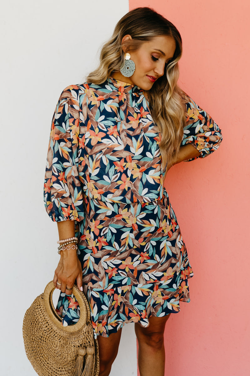 The Baylee Sheer Floral Midi Dress