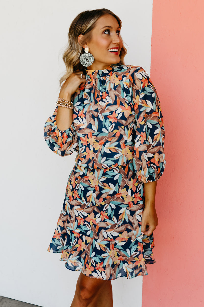 The Baylee Sheer Floral Midi Dress