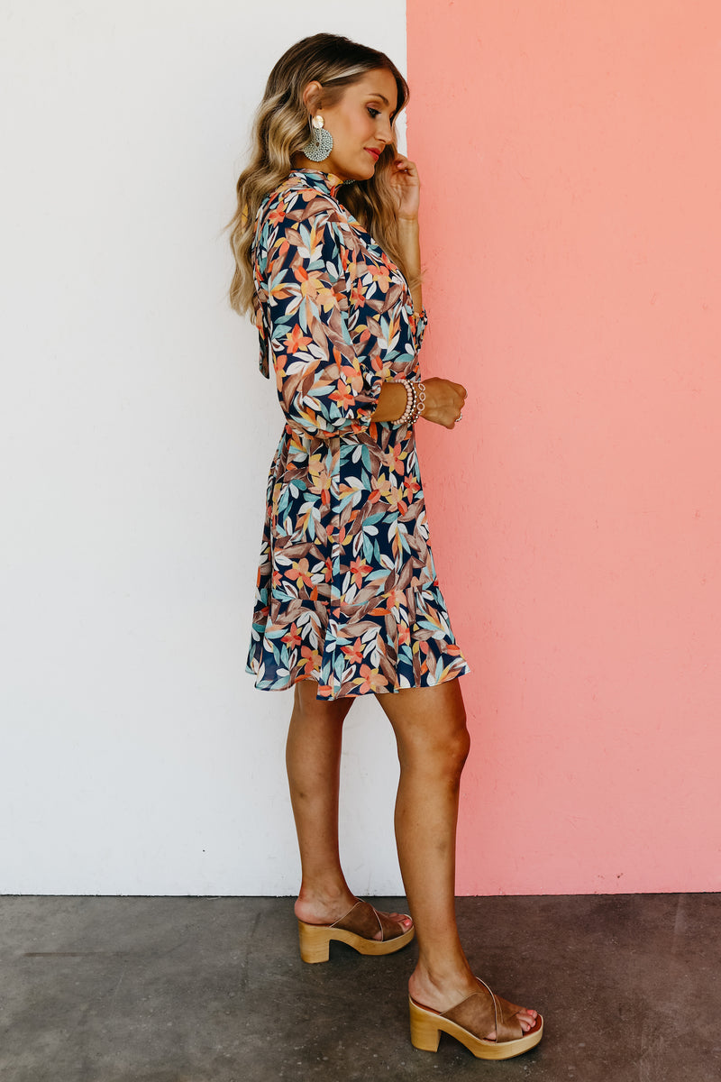 The Baylee Sheer Floral Midi Dress