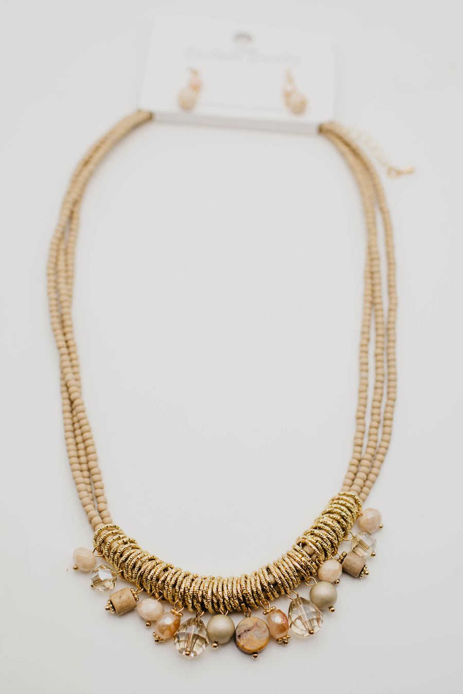 The Yazzy Mixed Bead Necklace