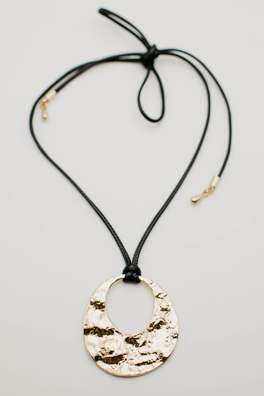 The Felice Hammered Cord Necklace