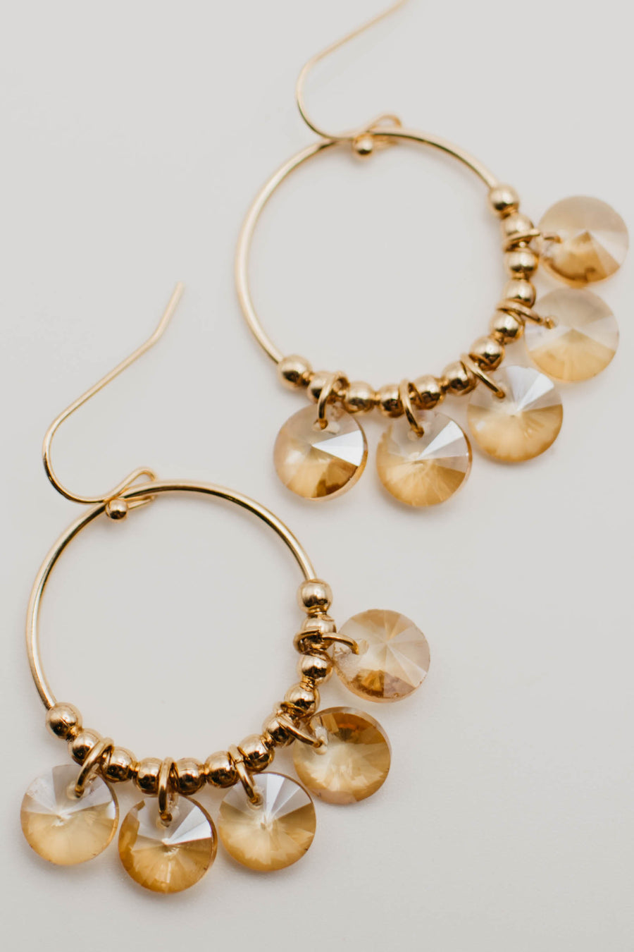 The Roxie Disc Beaded Dangle Earring