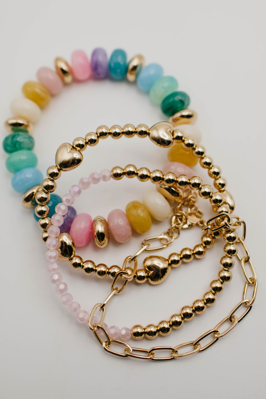 The Sammie Marble Bracelet Stack Set