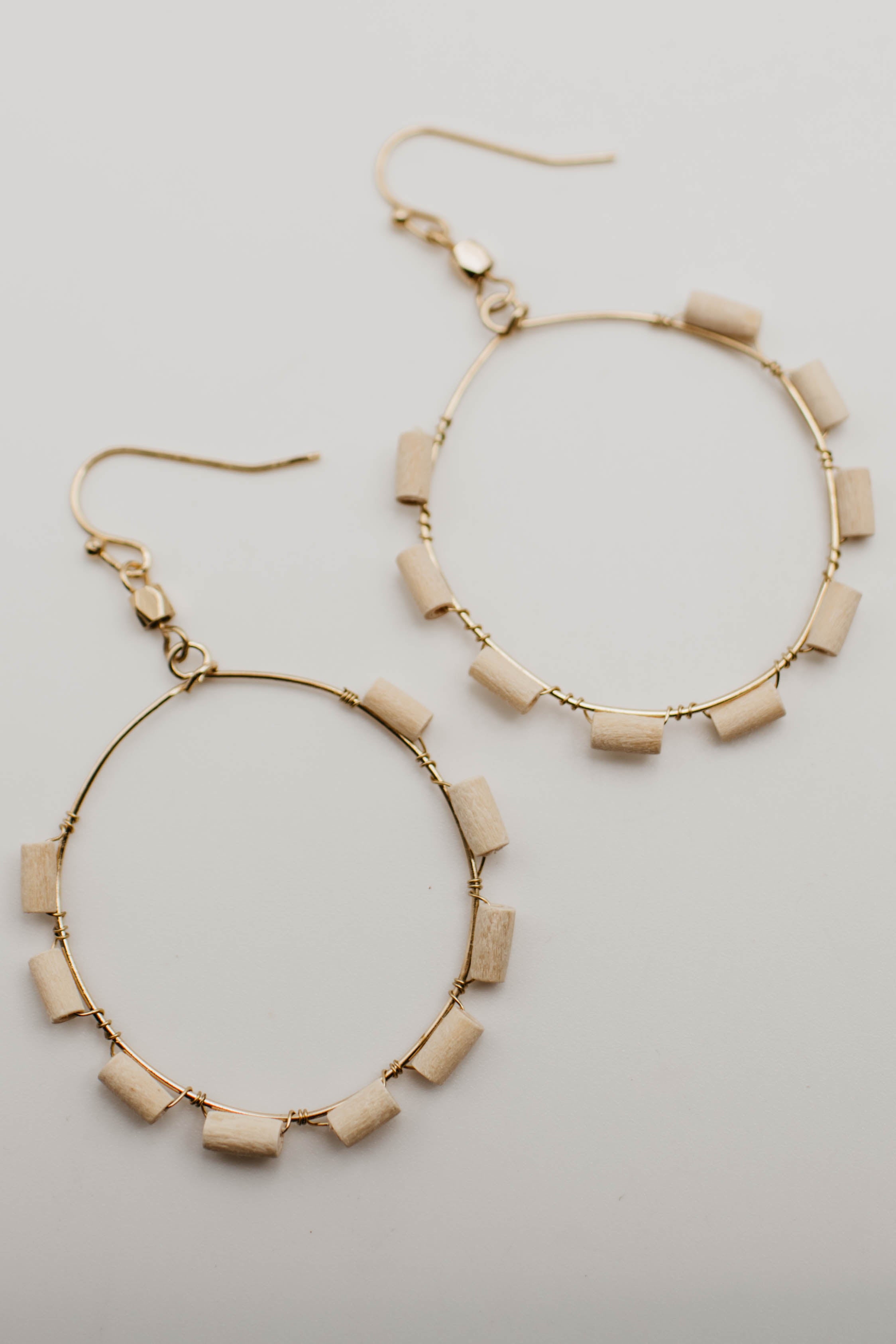 The Olyvia Wood Drop Earring