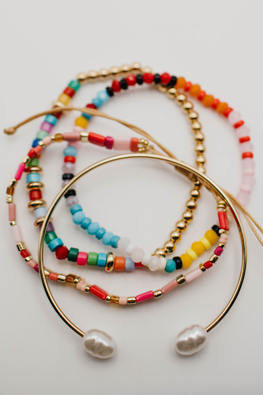 The Sylvia Mixed Bead Bracelet Set