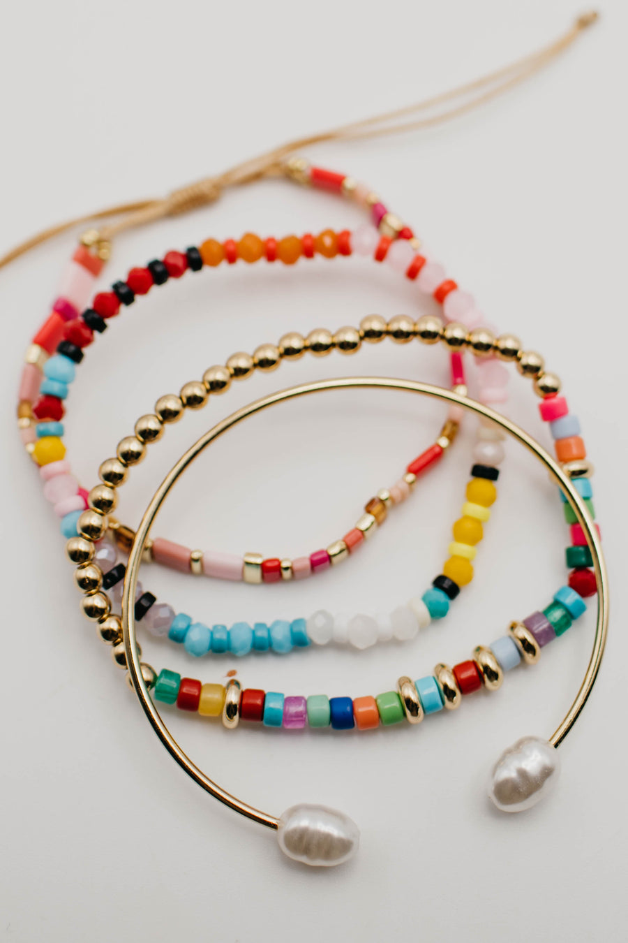 The Sylvia Mixed Bead Bracelet Set