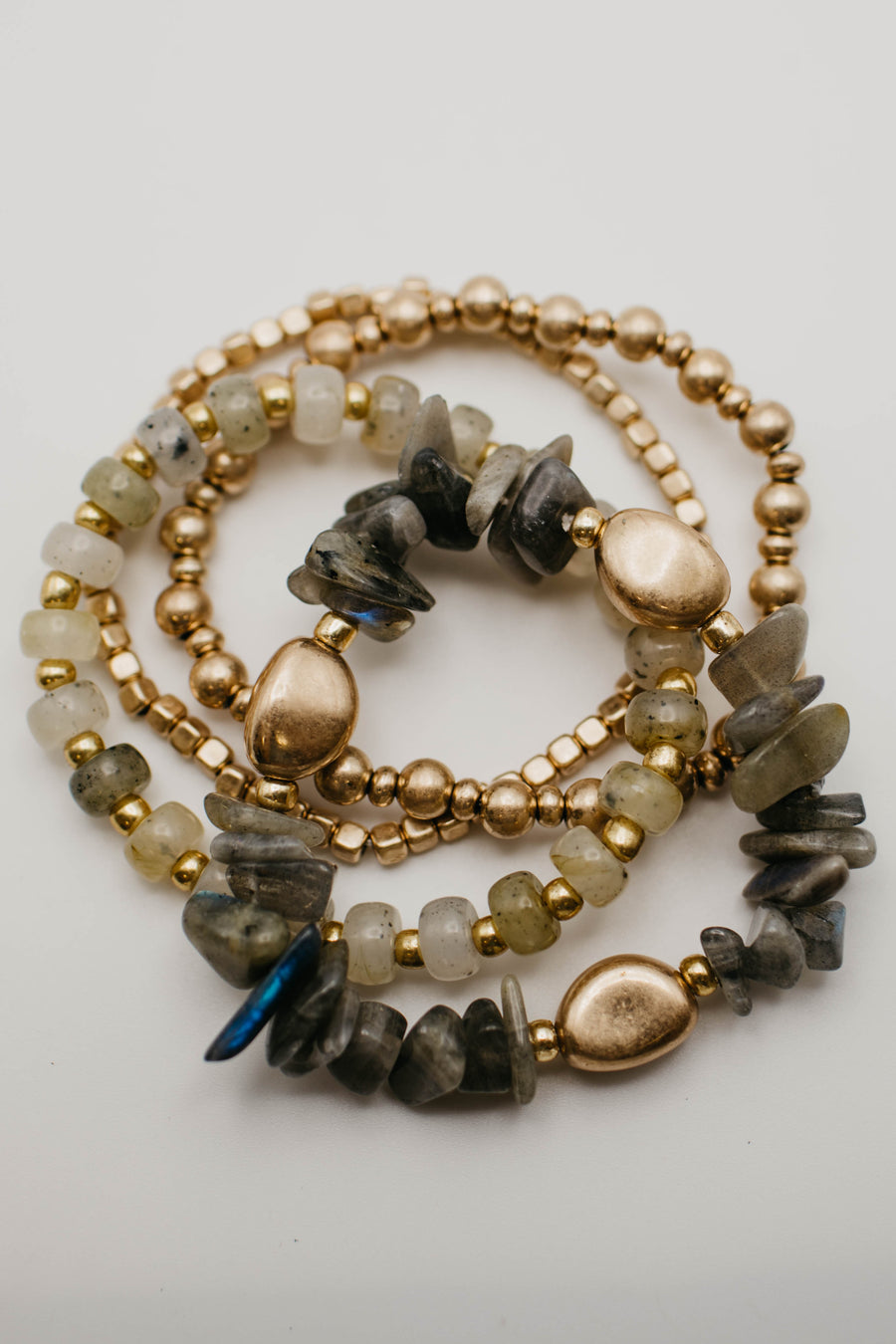 The Baylen Stone Stretch Bracelet Set