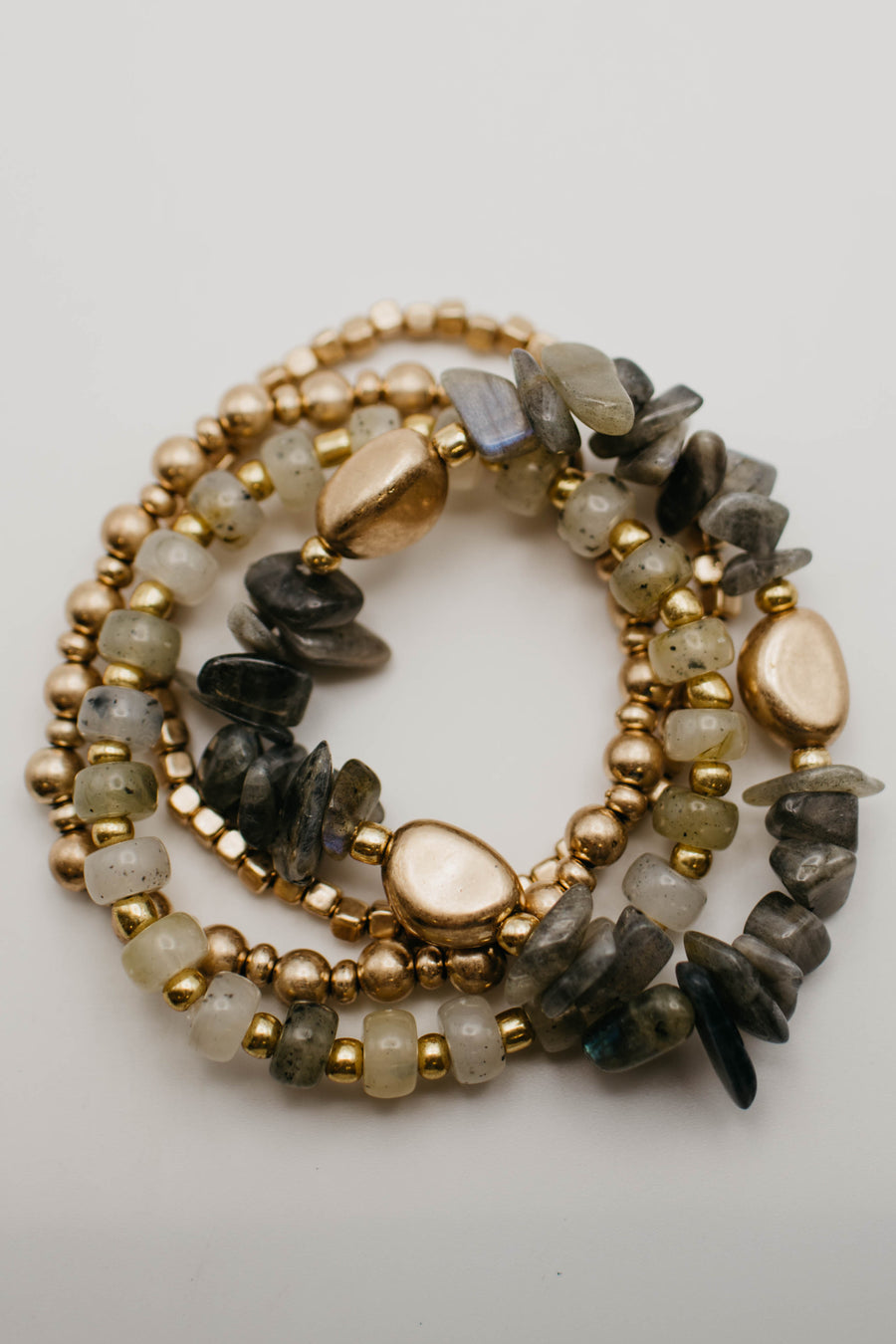 The Baylen Stone Stretch Bracelet Set