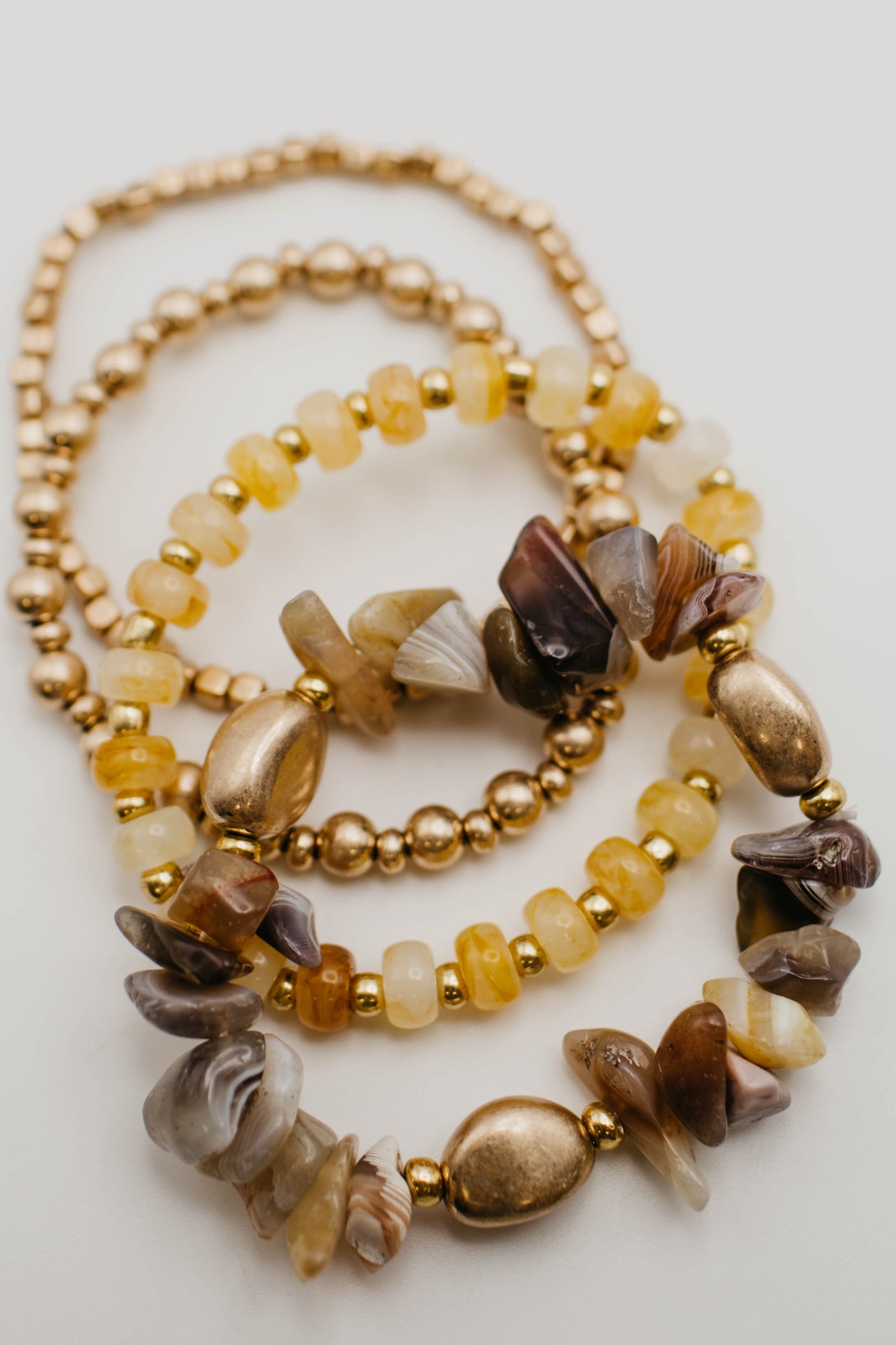 The Baylen Stone Stretch Bracelet Set