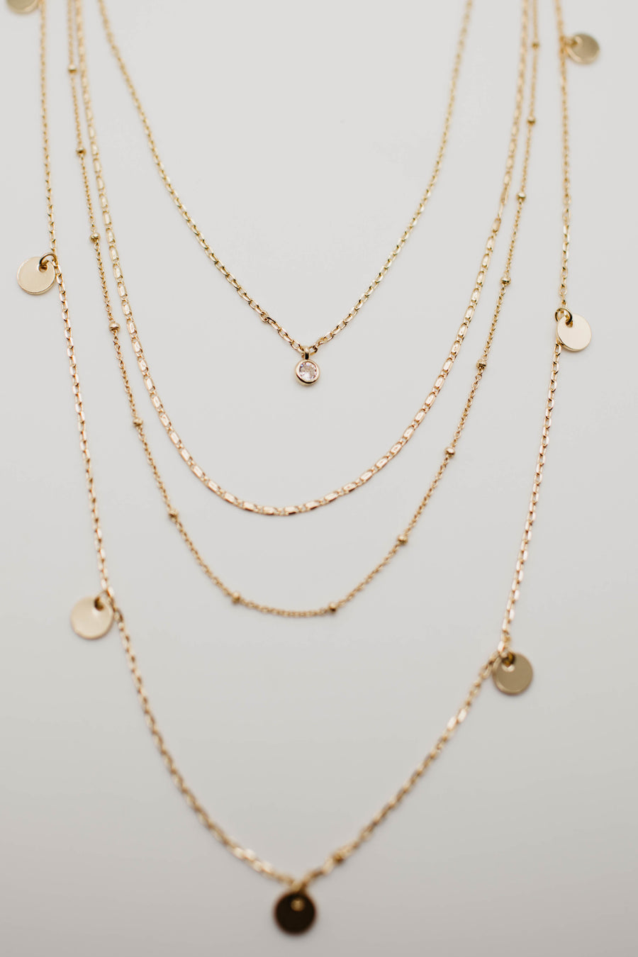 The Finlan Layered Disc Necklace