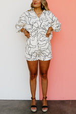 The Roland Abstract Print Shorts