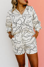 The Roland Abstract Print Shorts