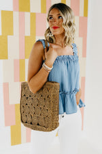 The Jayde Chambray Tank Top - FINAL SALE