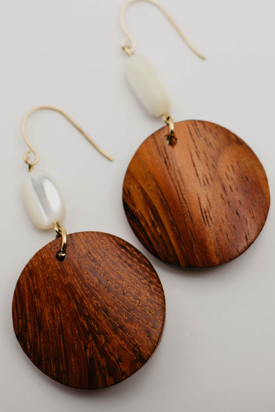 The Simon Curved Circle Dangle Earring