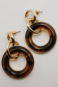 The Cyrus Resin Circle Link Dangle Drop Earring