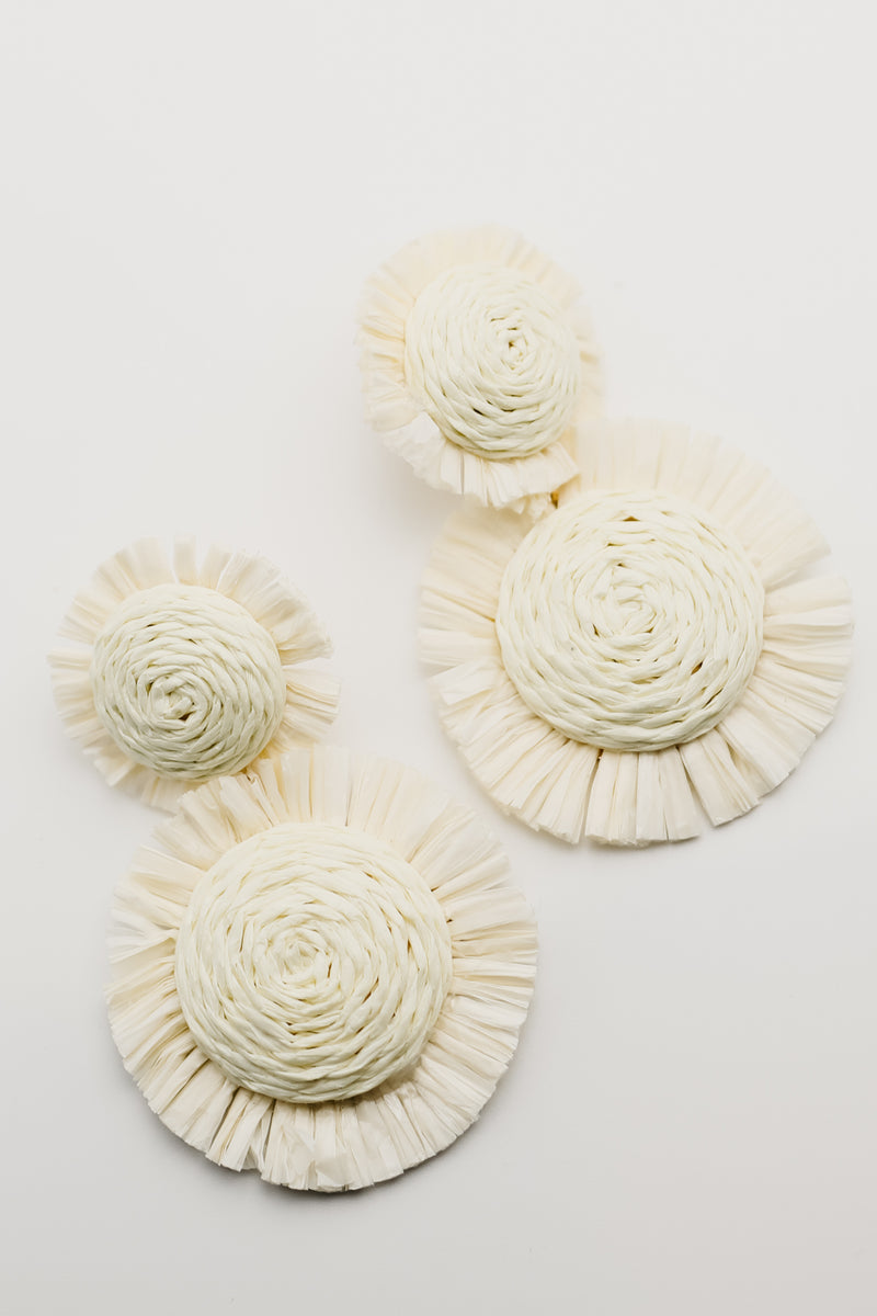 The Vannah Raffia Earring