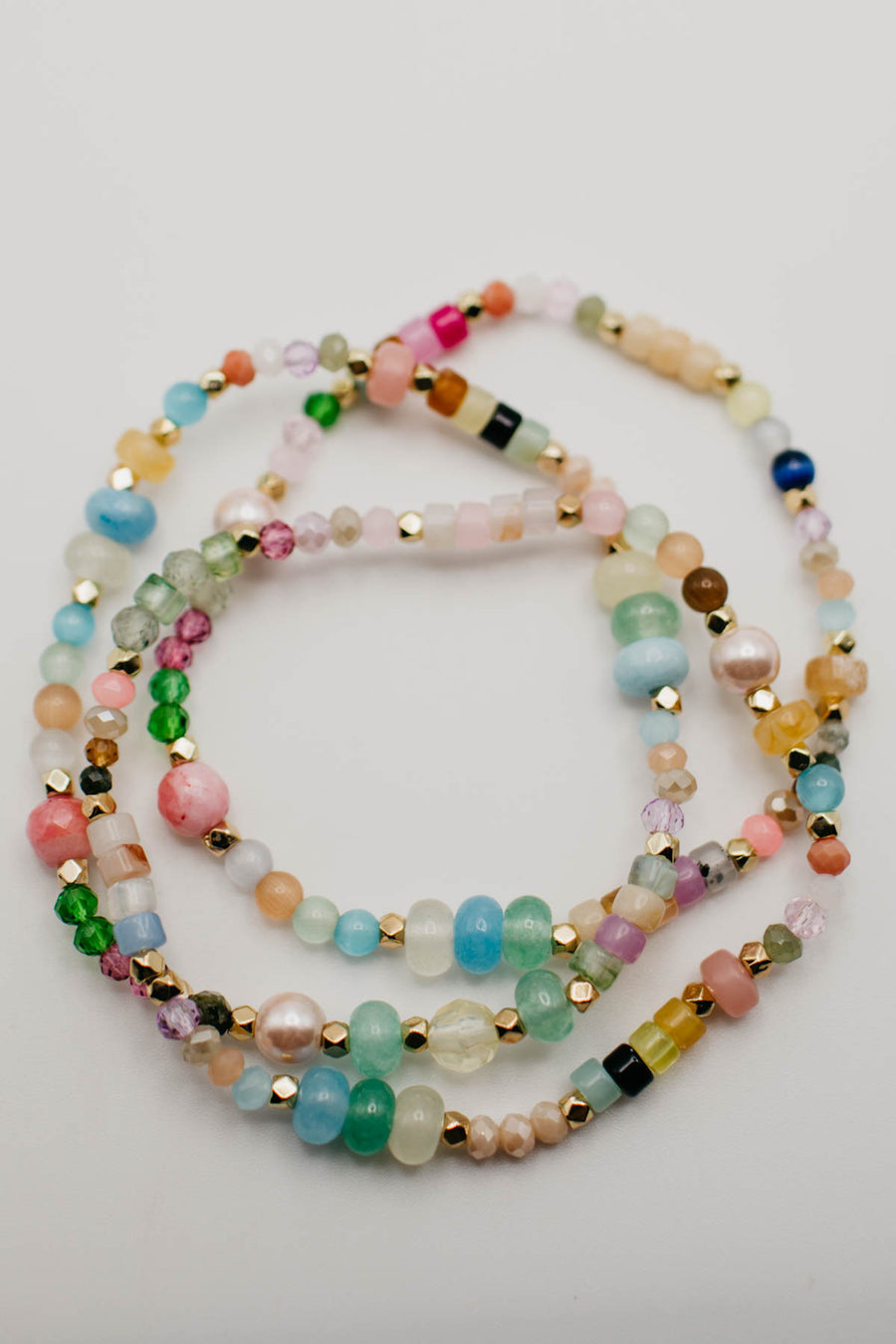 The Yarrow Beaded Stretch Bracelet Set