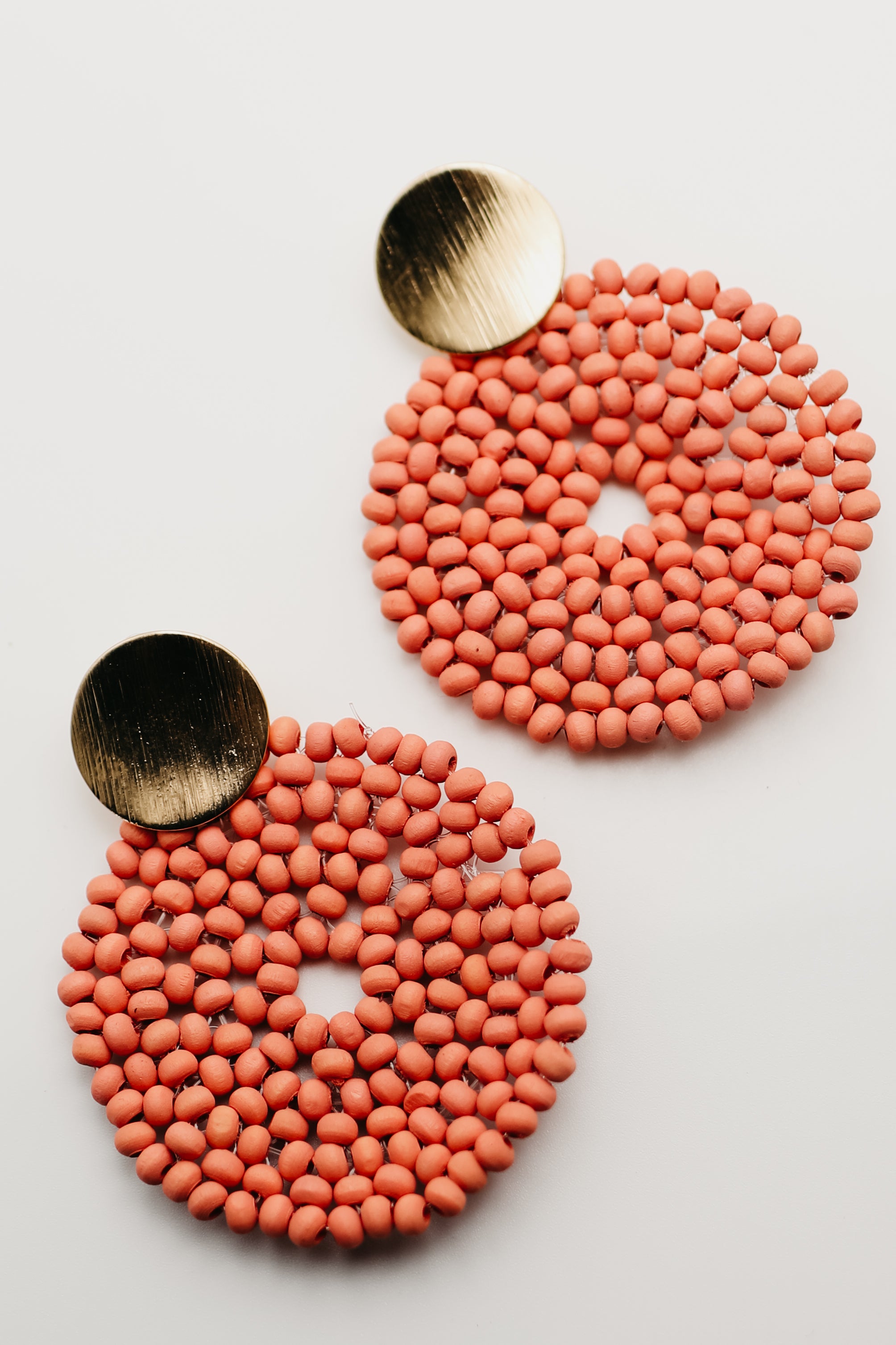 The Roshelle Bead Disc Earring