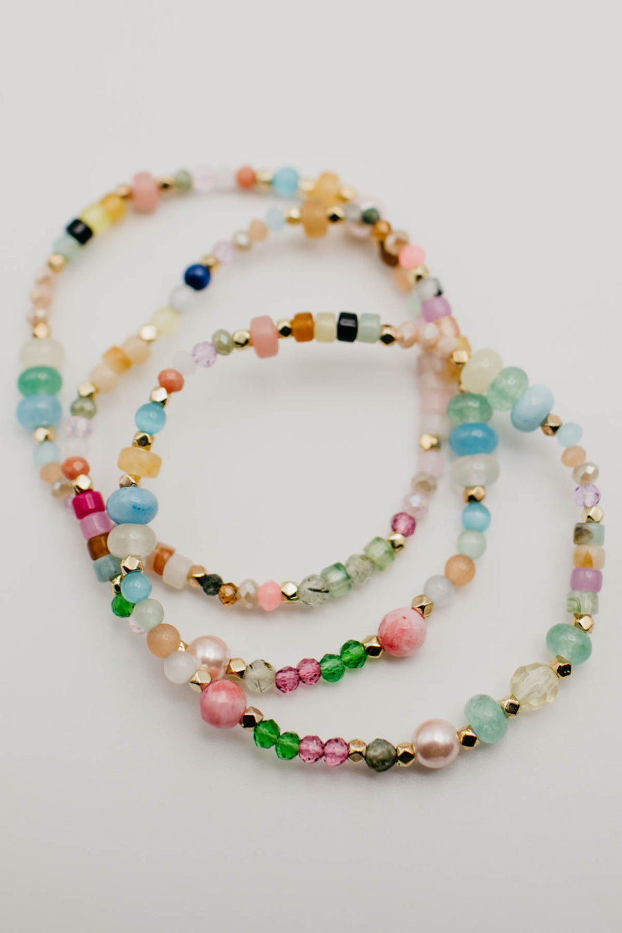 The Yarrow Beaded Stretch Bracelet Set