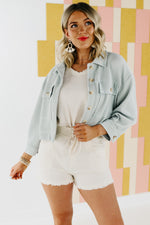 The Minnie Ribbed Spring Crop Jacket