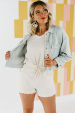 The Minnie Ribbed Spring Crop Jacket
