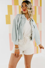 The Minnie Ribbed Spring Crop Jacket