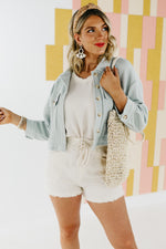 The Minnie Ribbed Spring Crop Jacket
