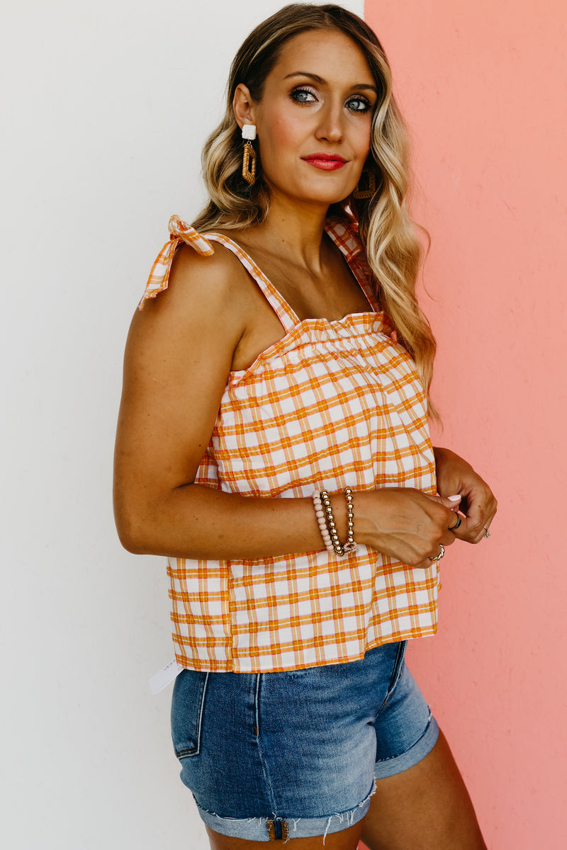 The Jayleen Gingham Tank Top - FINAL SALE