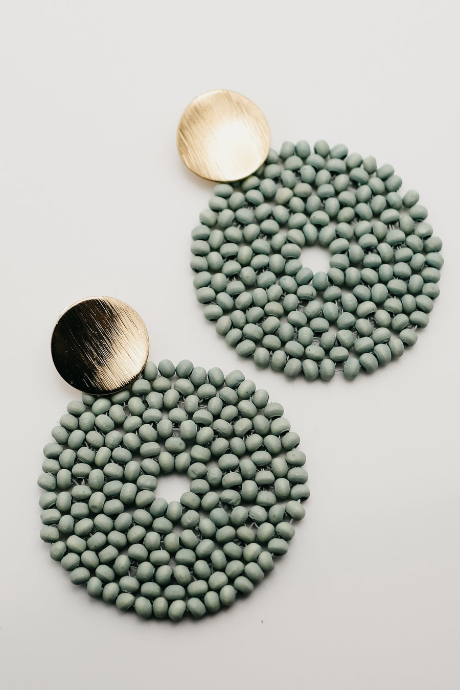 The Roshelle Bead Disc Earring