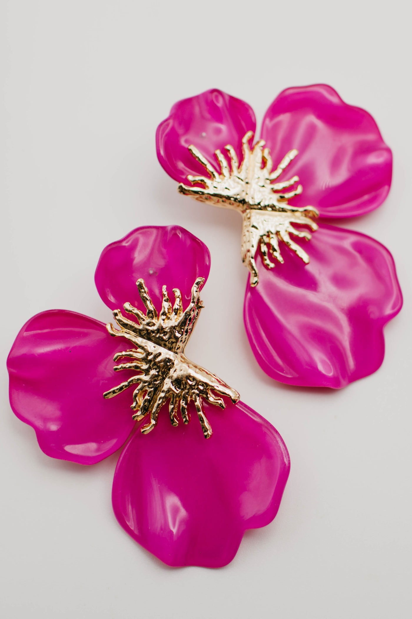 The Shiloh Half Poppy Flower Earrings