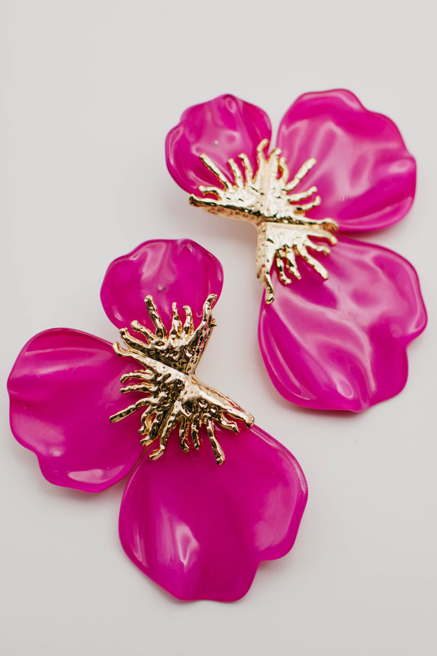 The Shiloh Half Poppy Flower Earrings