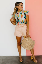 The Dana Flutter Sleeve Blouse