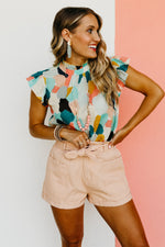 The Dana Flutter Sleeve Blouse