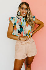 The Dana Flutter Sleeve Blouse
