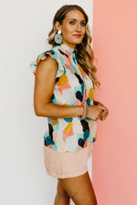 The Dana Flutter Sleeve Blouse
